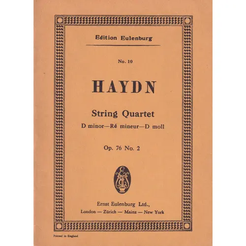 String Quartet D Minor - Op.76 N.2