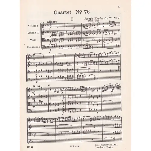 String Quartet D Minor - Op.76 N.2