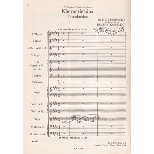 Khovanshchina -Introducion