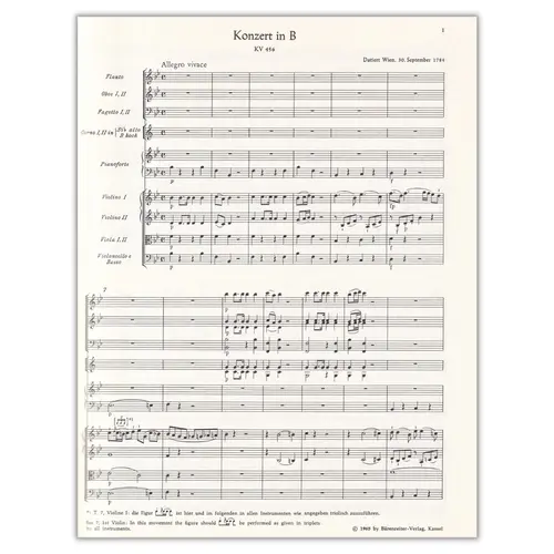 Konzert In B Fur Klavier  Kv 456