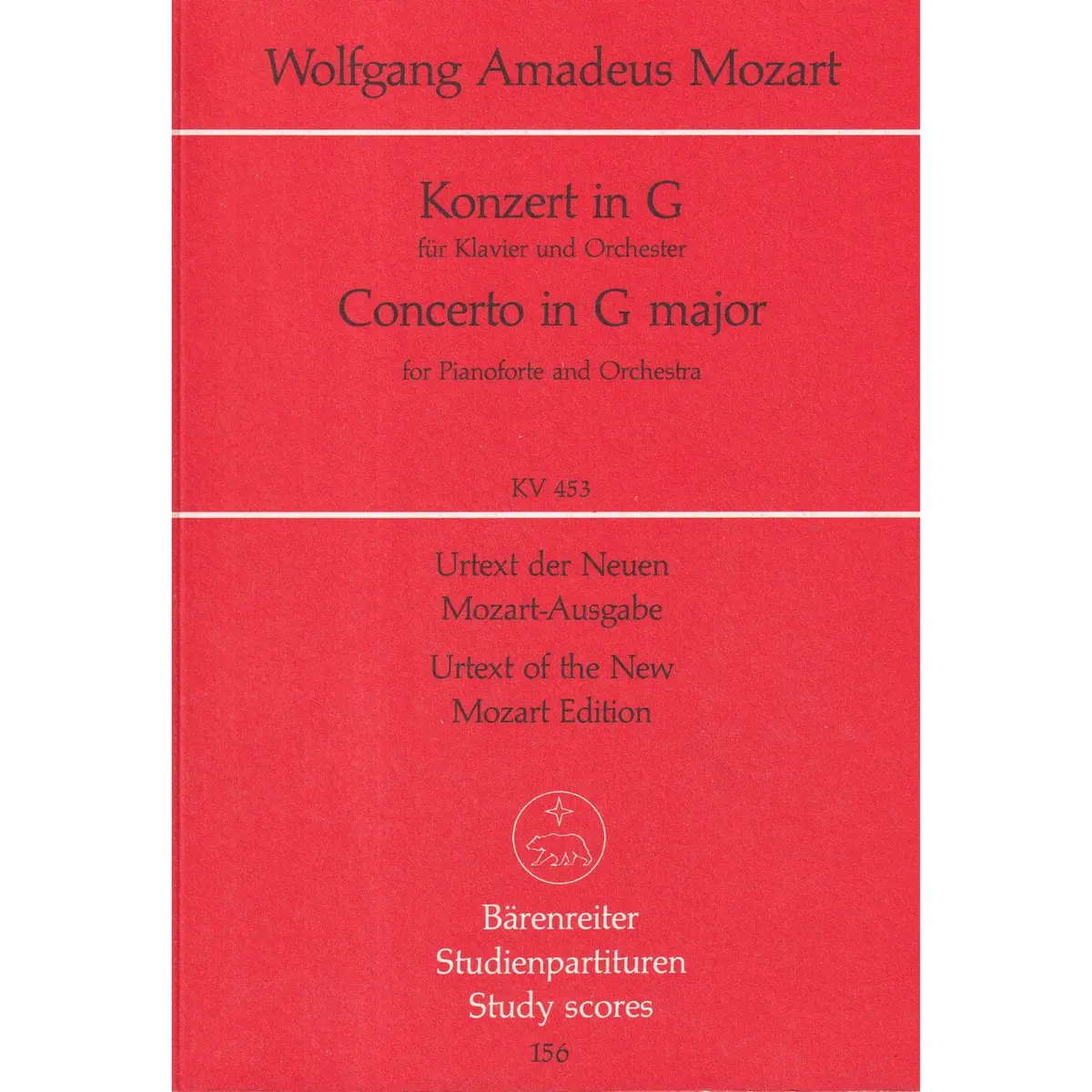 Konzert In G Fur Klavier  Kv 453