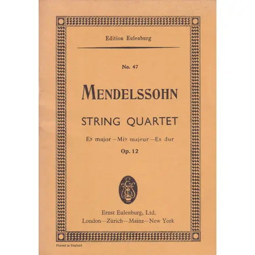 String Quartet Eb Maj.-Op.12