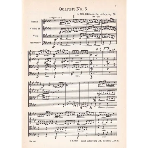 String Quarttet F Minor - Op.80