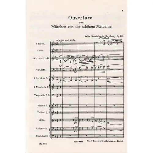 Fairy Tale Of The Beautiful Melusine  Op.32