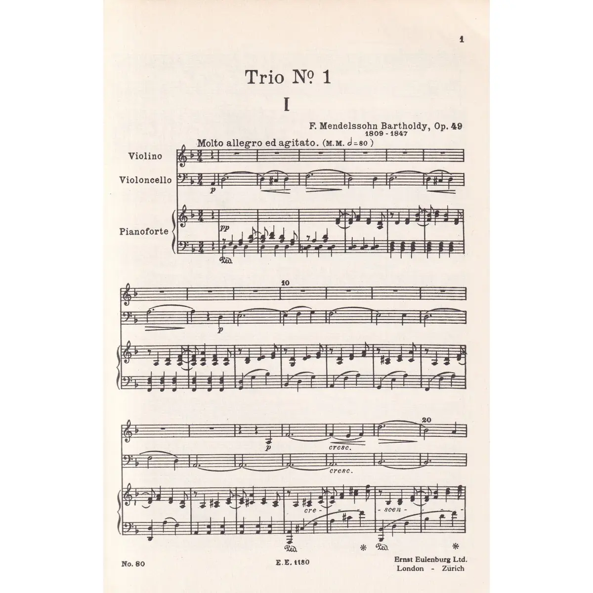 Piano Trio D Min-Op.49