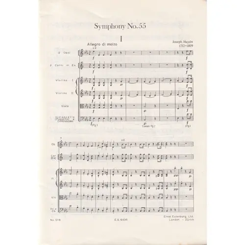 Symphony N.55 Eb Major -   The Schoolmaster
