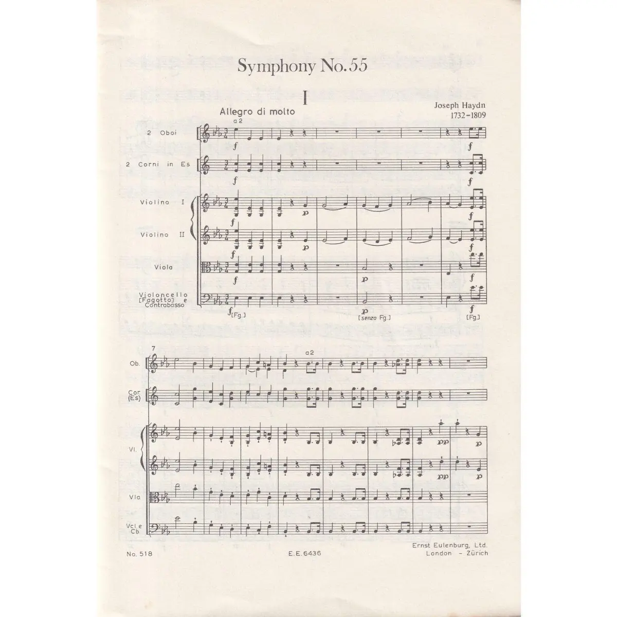 Symphony N.55 Eb Major -   The Schoolmaster