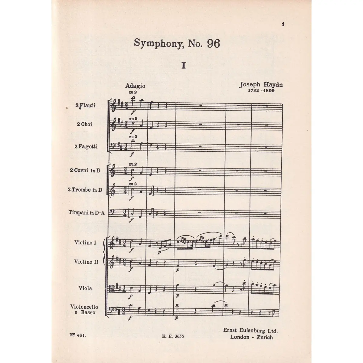 Symphony N.96 - D Maj.