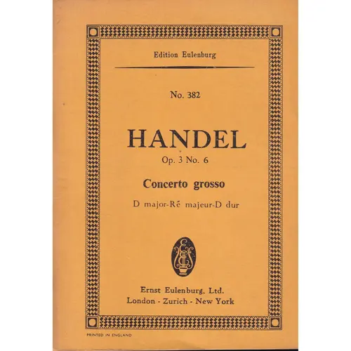 Concerto Grosso D Maj.-Op.3 N.6