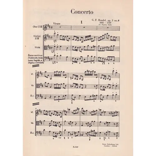 Concerto Grosso D Maj.-Op.3 N.6