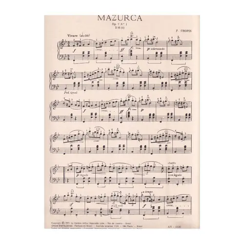 Mazurca Op.7 N.1