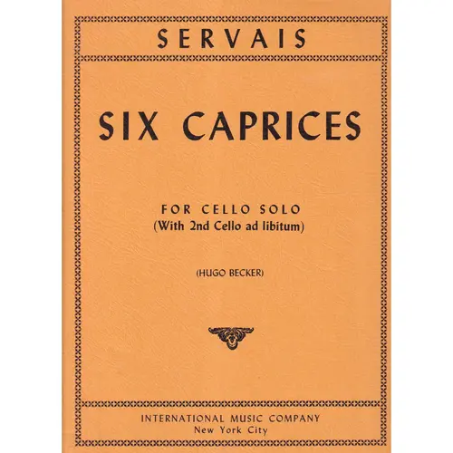 Six Caprices for Cello Solo (with 2nd cello ad libitum)
