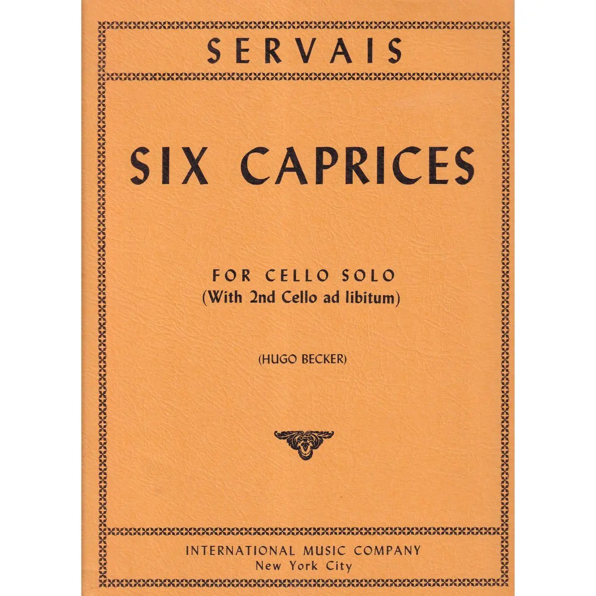 Six Caprices for Cello Solo (with 2nd cello ad libitum)
