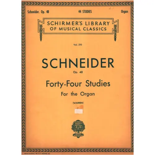 Forty-Four Studies For Organ  (Edição Antiga)