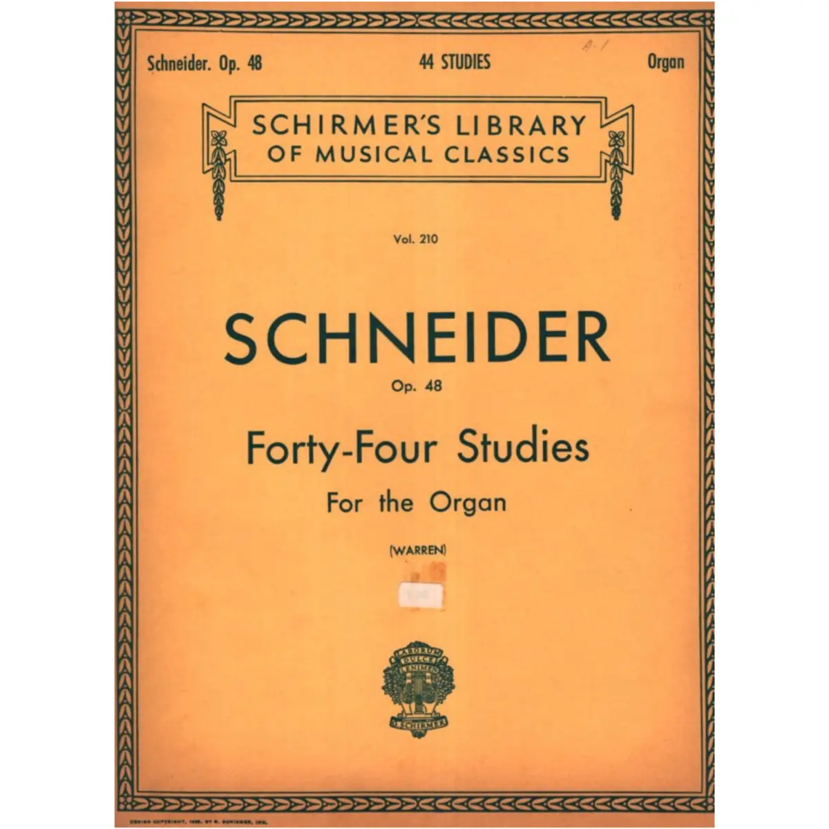 Forty-Four Studies For Organ  (Edição Antiga)