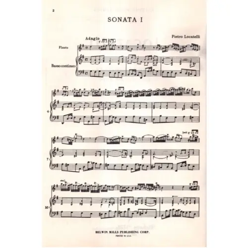 Three Sonatas For Flute