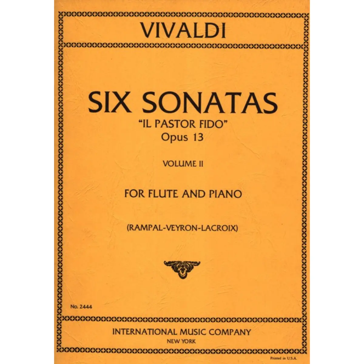 Six Sonatas - Op.13 Vol.2 - Il Pastor Fido