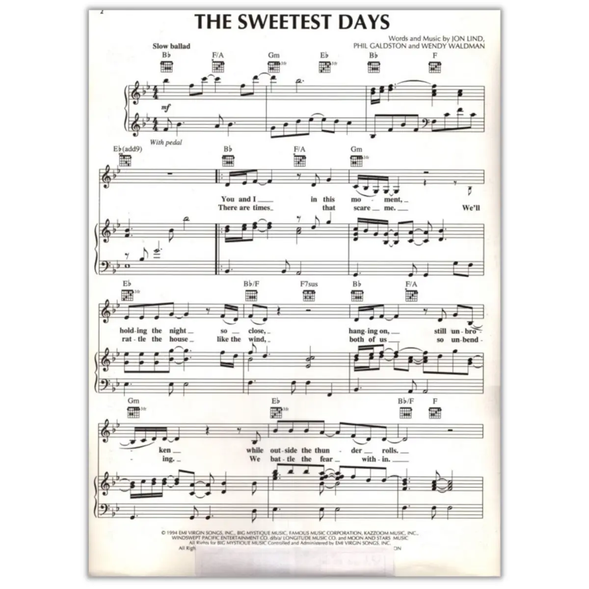 The Sweetest Days