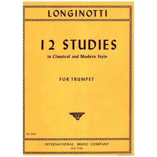 12 Studies In Classical And Modern Style