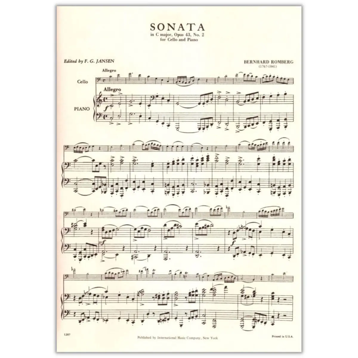 Sonata En C Maj-Op.43-N.2