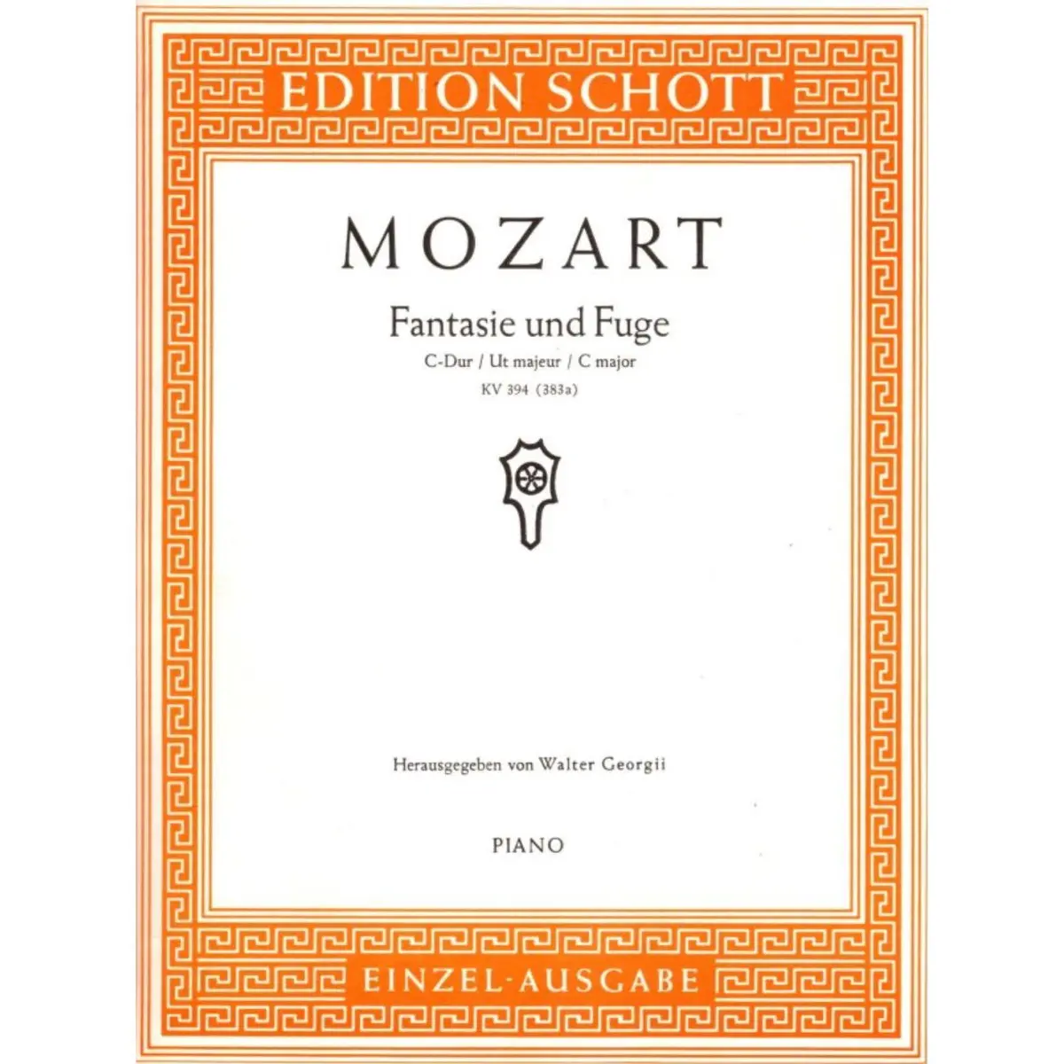 Fantasie Und Fuge C Dur - Kv 394 (383 A)
