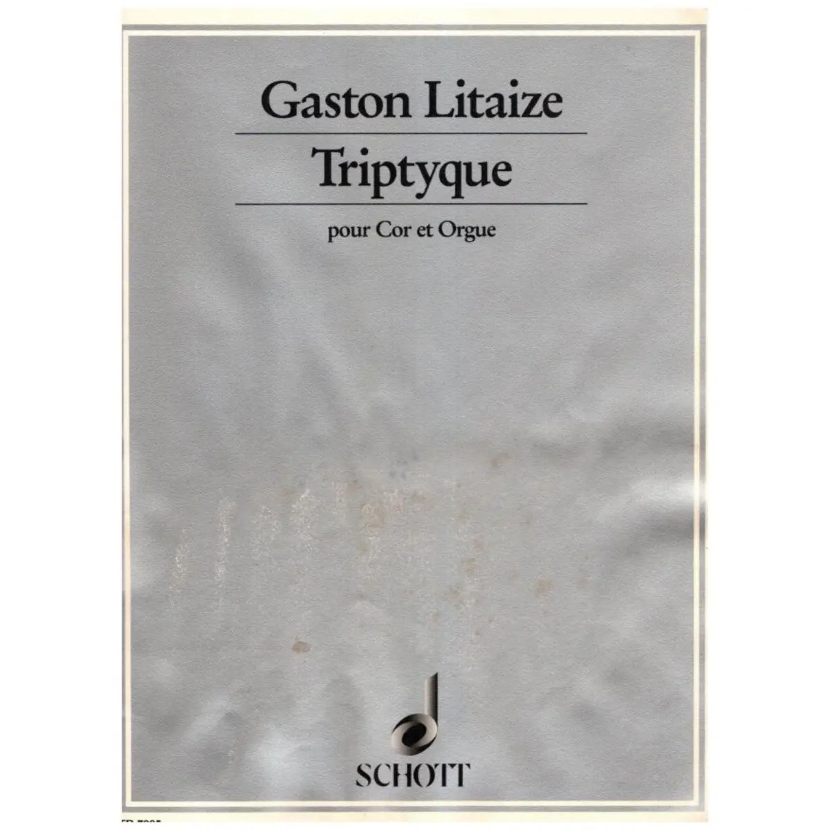 Triptyque Pour Cor Et Orque
