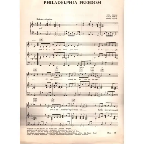 Philadelphia Freedom  (Edição Antiga)