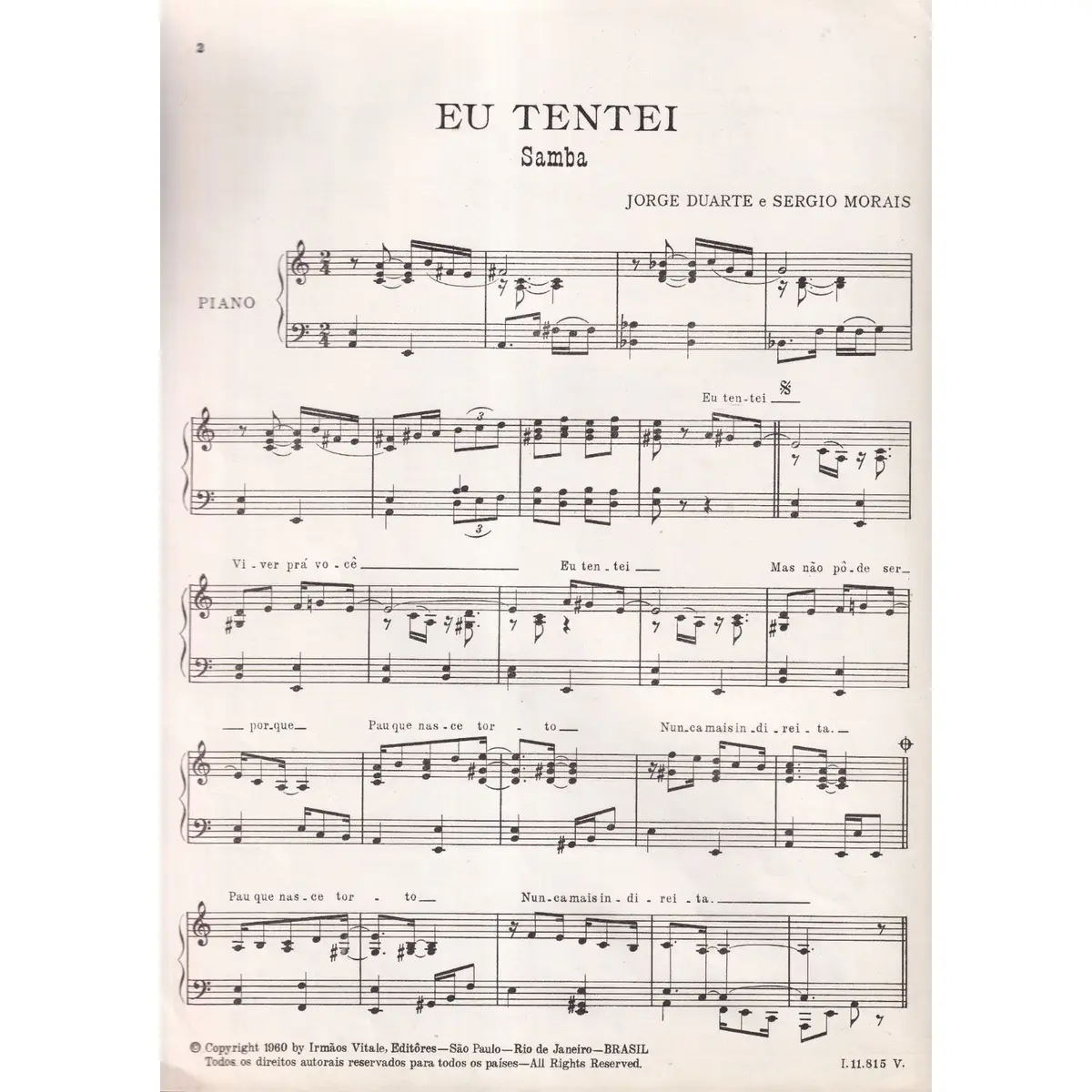 Eu Tentei  (Samba)