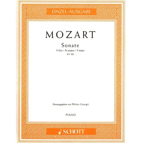 Sonate F Dur - KV 332 violine und klavier