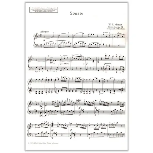 Sonate F Dur - KV 332 violine und klavier