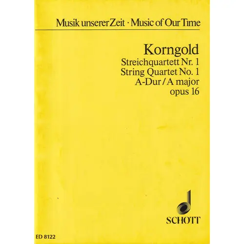 Streichquartett N.1 - A Dur - Op.16 (partitura de bolso)