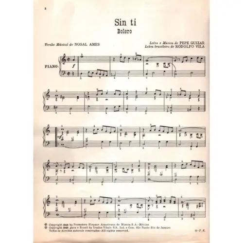 Sin Ti - Bolero  (Facilit)