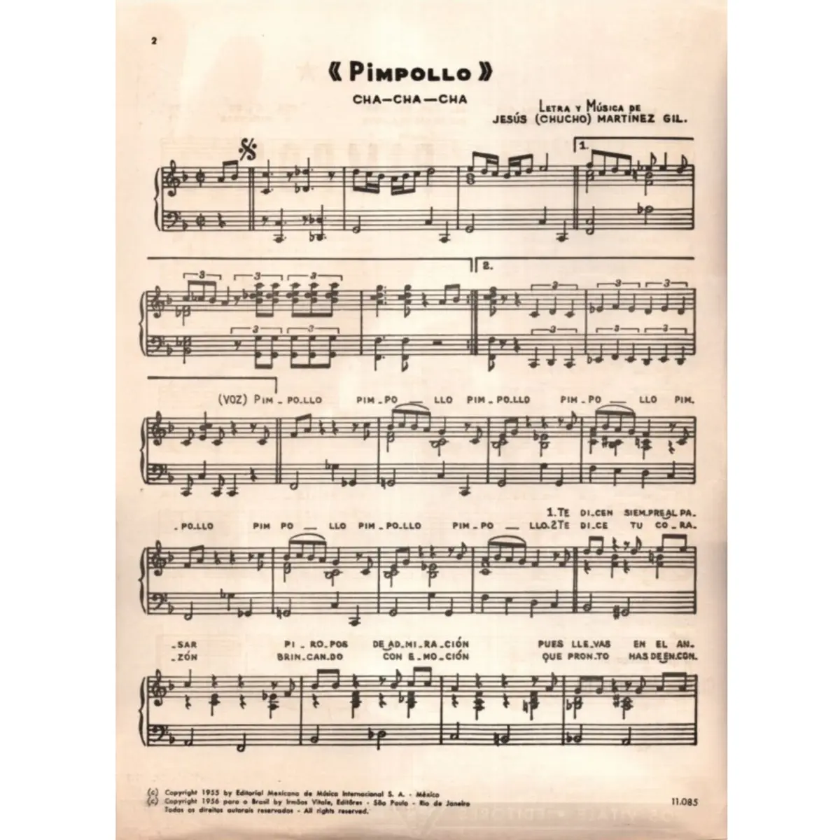 Pimpollo  Cha-Cha-Cha  (Edição Antiga)
