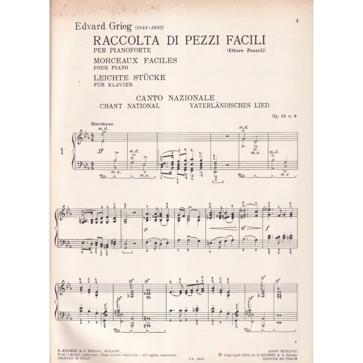 Il Mio Primo Grieg