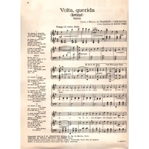 Volta, Querida - Valsa