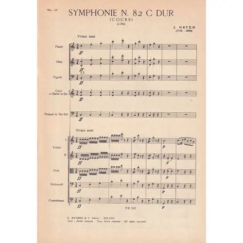 Symphonie N.82 -C Dur