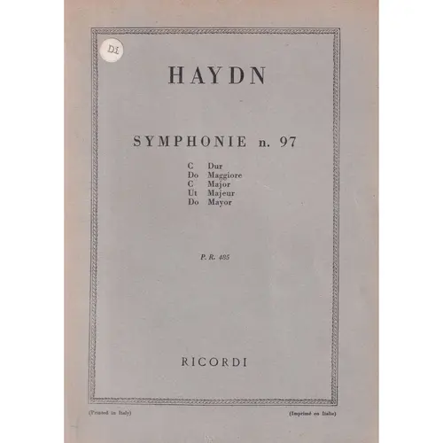 Symphonie N.97 - C Dur  (partitura de bolso)