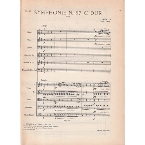 Symphonie N.97 - C Dur  (partitura de bolso)