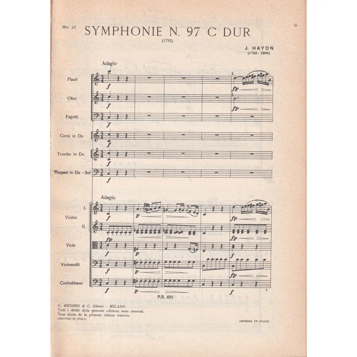 Symphonie N.97 - C Dur  (partitura de bolso)