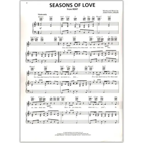 Seasons Of Love From Rent