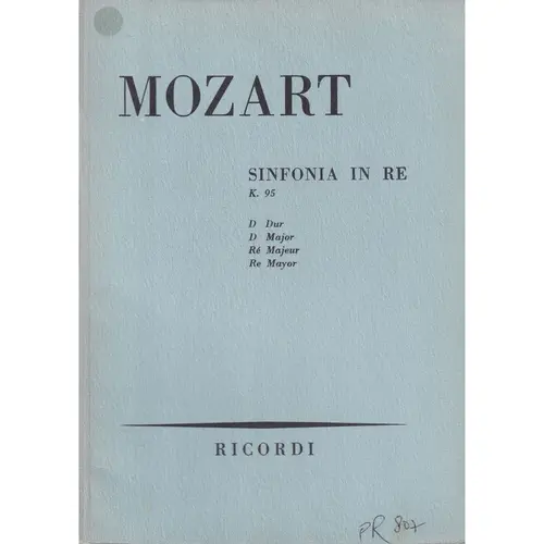 Sinfonia In Re - Kv 95  (partitura de bolso)
