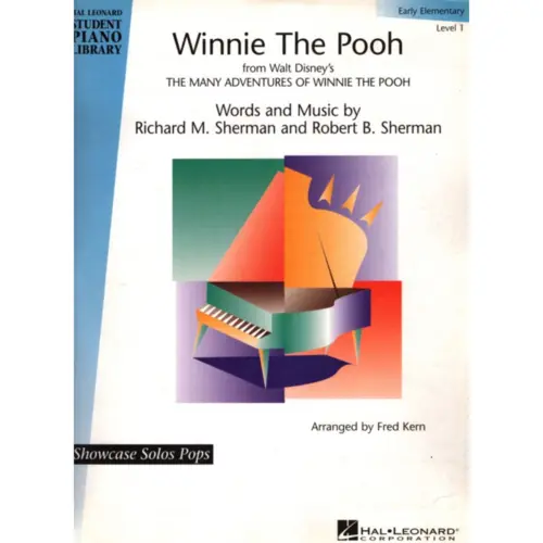 Winnie The Pooh From Walt Disney - Hal Leonard piano student library