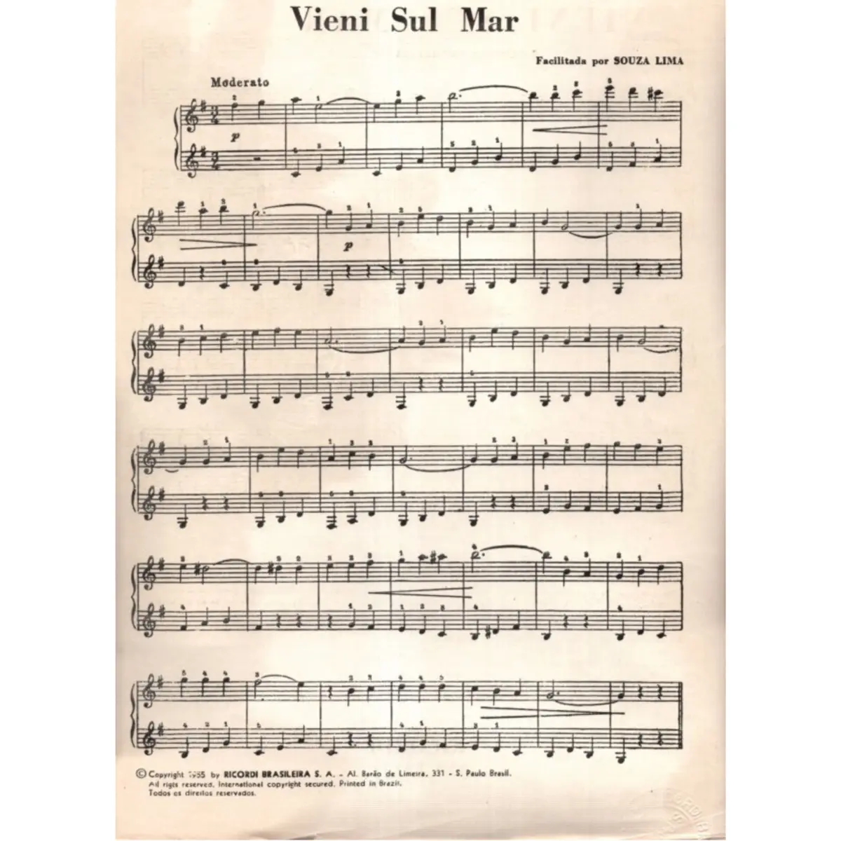 Vient Sul Mar - Cançoneta Napolitana