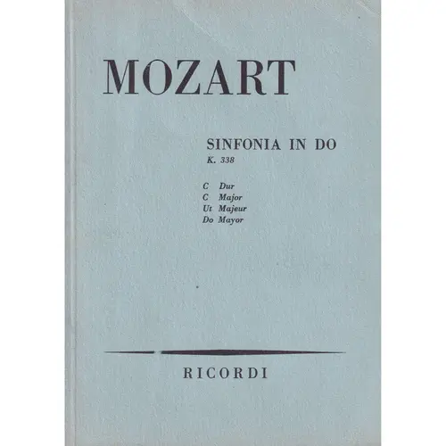 Sinfonia In Do Mag.-K.338