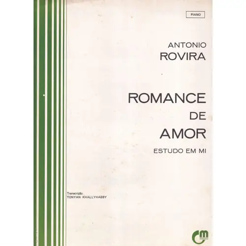 Romance De Amor - Estudo Em Mi para piano