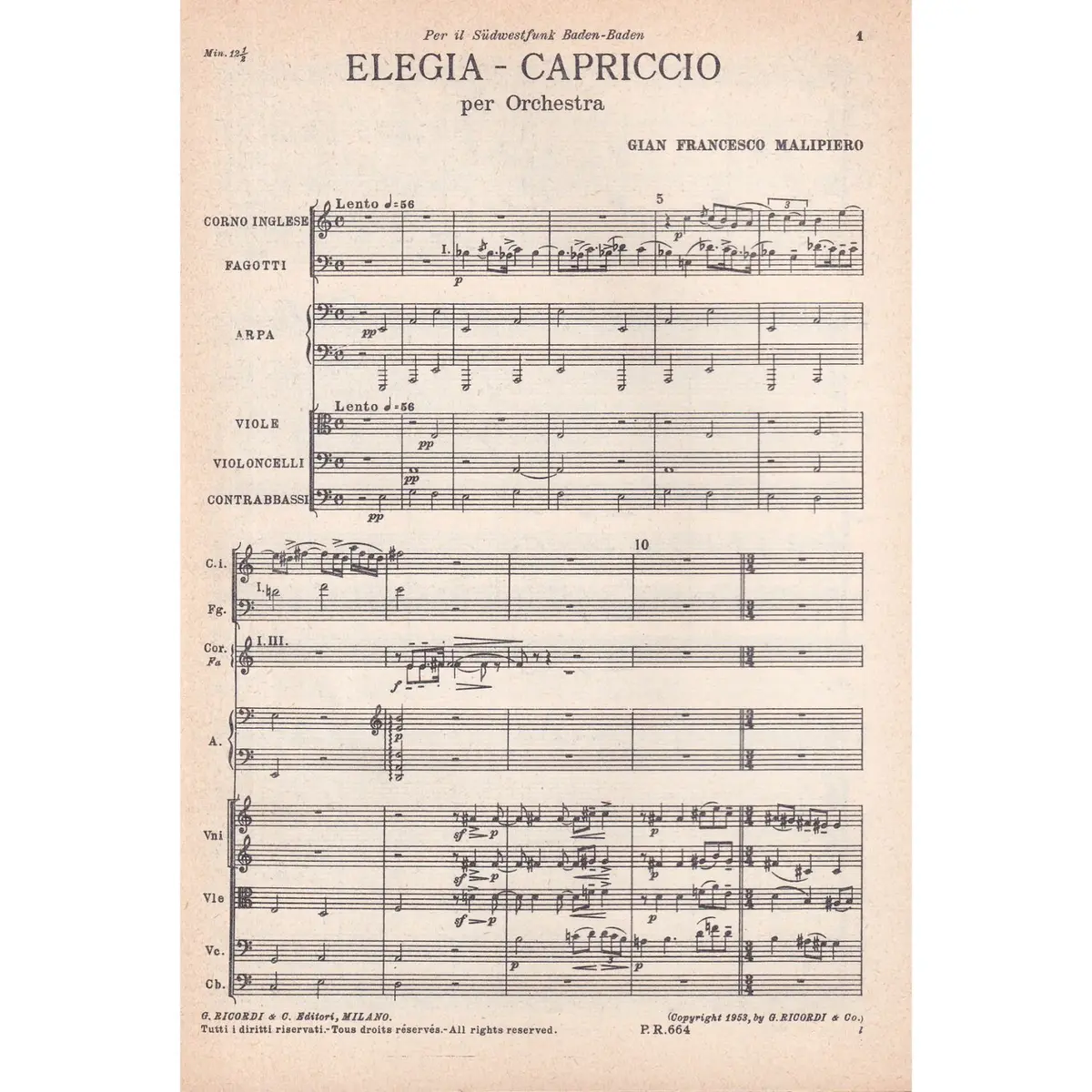 Elegia-Capriccio