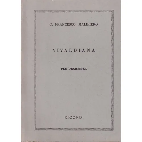 Vivaldiana ( study score )