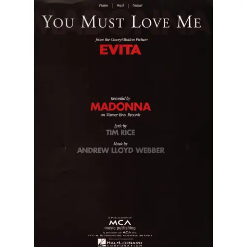 You Must Love Me From Evita