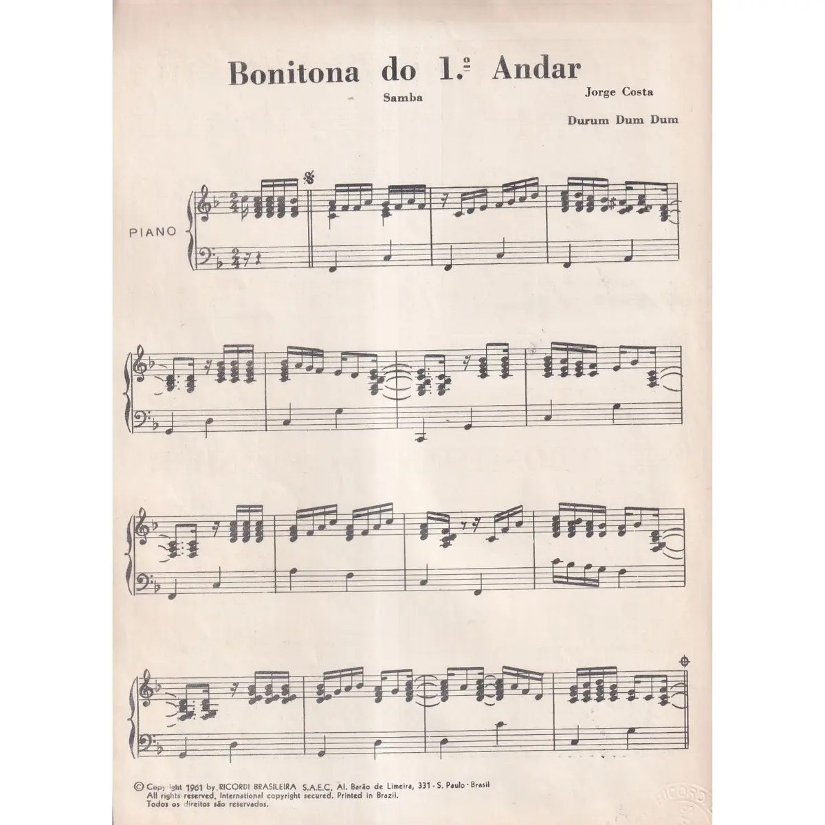 Bonitona Do 1.O Andar-Samba