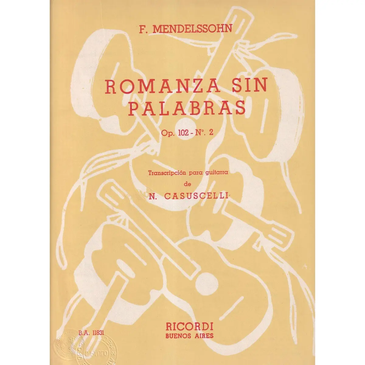 Romanza Sin Palabras - Op. 102 N.2  (Violão)
